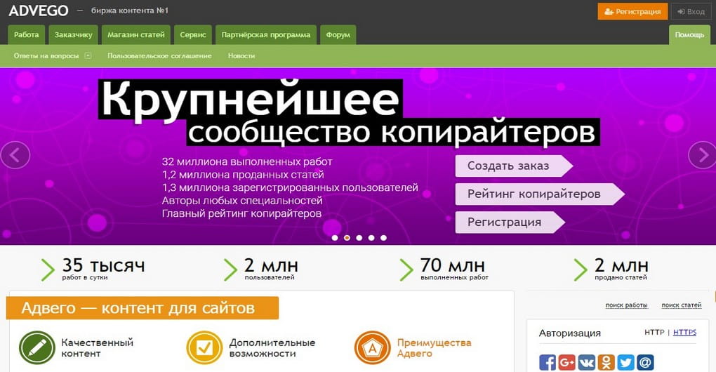 Как заработать на Advego (Адвего) — Плюсы и минусы биржи статей
